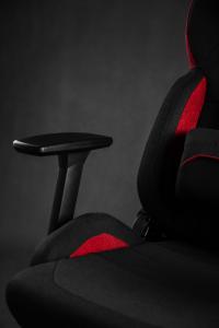 Fotel SENSE7 materiałowy Sentinel czarno-czerwony 13