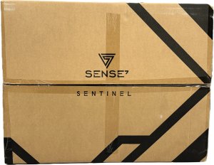 Fotel SENSE7 materiałowy Sentinel czarno-czerwony 22