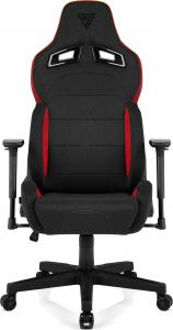 Fotel SENSE7 materiałowy Sentinel czarno-czerwony 3