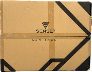 Fotel SENSE7 materiałowy Sentinel czarno-szary 22