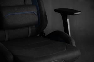 Fotel SENSE7 materiałowy Sentinel czarno-niebieski 10