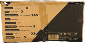 Fotel SENSE7 Vanguard czarno-szary 22