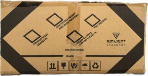 Fotel SENSE7 materiałowy Vanguard czarny 23