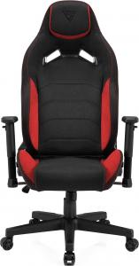 Fotel SENSE7 materiałowy Vanguard czarno-czerwony 3