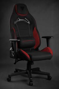 Fotel SENSE7 materiałowy Vanguard czarno-czerwony 10