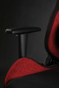 Fotel SENSE7 materiałowy Vanguard czarno-czerwony 13