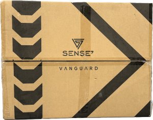 Fotel SENSE7 materiałowy Vanguard czarno-czerwony 19