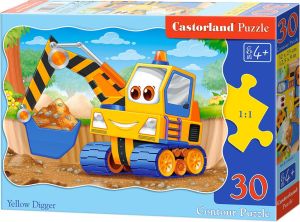 Castorland Puzzle 30 -Żółta Koparka (03464) 1