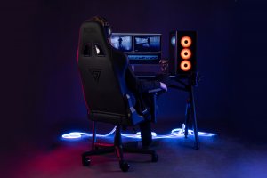 Fotel SENSE7 Spellcaster - materiałowy, czarny 16