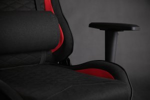 Fotel SENSE7 Spellcaster materiałowy czarno-czerwony 11