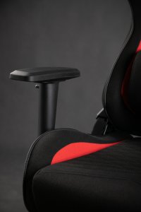 Fotel SENSE7 Spellcaster materiałowy czarno-czerwony 12