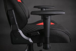 Fotel SENSE7 Spellcaster materiałowy czarno-czerwony 13