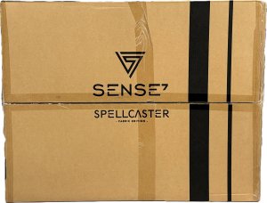 Fotel SENSE7 Spellcaster materiałowy czarno-czerwony 19