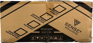 Fotel SENSE7 Spellcaster materiałowy czarno-czerwony 20