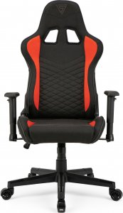 Fotel SENSE7 Spellcaster materiałowy czarno-czerwony 8