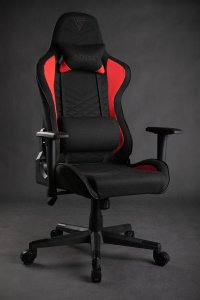 Fotel SENSE7 Spellcaster materiałowy czarno-czerwony 9