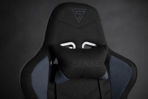 Fotel SENSE7 Spellcaster materiałowy czarno-niebieski 10