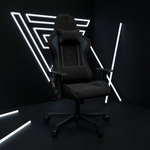 Fotel SENSE7 Spellcaster materiałowy czarno-niebieski 14