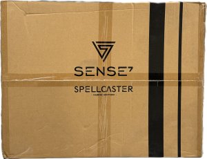 Fotel SENSE7 Spellcaster materiałowy czarno-niebieski 19