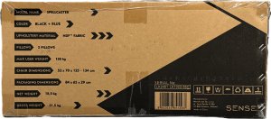 Fotel SENSE7 Spellcaster materiałowy czarno-niebieski 21