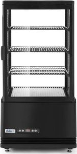 Witryna chłodnicza ARKTIC Witryna chłodnicza cukiernicza 3 półki 68L LED - czarna Witryna chłodnicza cukiernicza 3 półki 68L LED - czarna 3