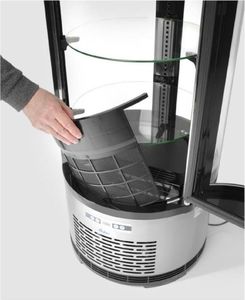 Witryna chłodnicza ARKTIC Witryna chłodnicza cukiernicza okrągła 3 półki LED 100L Witryna chłodnicza cukiernicza okrągła 3 półki LED 100L 5