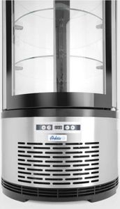 Witryna chłodnicza ARKTIC Witryna chłodnicza cukiernicza okrągła 3 półki LED 100L Witryna chłodnicza cukiernicza okrągła 3 półki LED 100L 6