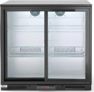 Witryna chłodnicza ARKTIC Lodówka barowa na napoje 2-drzwiowa szer. 90cm 228L Lodówka barowa na napoje 2-drzwiowa szer. 90cm 228L 2