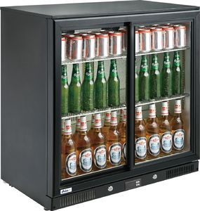 Witryna chłodnicza ARKTIC Lodówka barowa na napoje 2-drzwiowa szer. 90cm 228L Lodówka barowa na napoje 2-drzwiowa szer. 90cm 228L 3