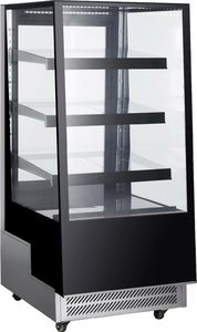 Witryna chłodnicza ARKTIC Witryna chłodnicza cukiernicza 3-półkowa jezdna LED 300L Witryna chłodnicza cukiernicza 3-półkowa jezdna LED 300L 2