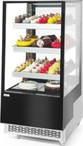 Witryna chłodnicza ARKTIC Witryna chłodnicza cukiernicza 3-półkowa jezdna LED 300L Witryna chłodnicza cukiernicza 3-półkowa jezdna LED 300L 5