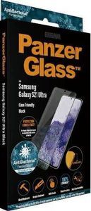 PanzerGlass PanzerGlass Curved Microfracture Sam S21 Ultra G998 Case Friendly AntiBacterial czarny/black 4
