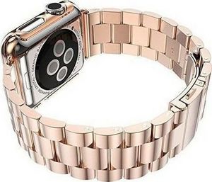 Mercury Mercury pasek Metal Apple Watch 44mm różowo złoty/pink gold 2