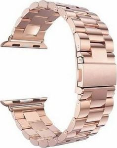 Mercury Mercury pasek Metal Apple Watch 44mm różowo złoty/pink gold 3