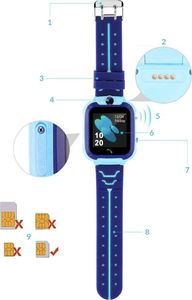 Smartwatch Q12 Q12 Niebieski  (Q12 blue) 3