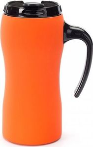 Colorissimo Kubek termiczny z rączką FLUO 450 ml gumowany (pomarańczowy) 1