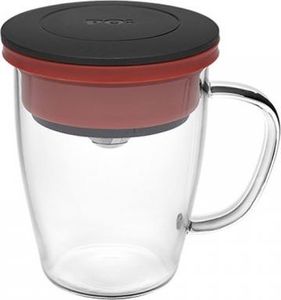 PO: Kubek z zaparzaczem do kawy 350 ml PAO Duo Dripper (czarno-czerwony) 1