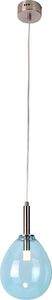 Lampa wisząca Candellux LAMPA WISZĄCA LUKKA 1 CHROMOWY NIEBIESKI (50133210) Candellux 1