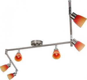 Lampa sufitowa Candellux LAMPA DROPS LISTWA 6x40W G9 NIKIEL MAT RAINBOW (96-07417) Candellux 1
