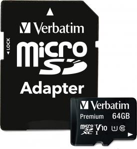 Karta Verbatim Premium MicroSDHC 64 GB Class 10 UHS-I/U1  (44084) 1