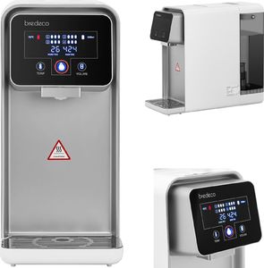 Bredeco Dystrybutor dozownik wrzątku gorącej wody z wyświetlaczem 4 filtry LED 5L 2200W Dystrybutor dozownik wrzątku gorącej wody z wyświetlaczem 4 filtry LED 5L 2200W 1