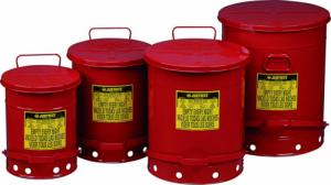 Justrite Kosz na odpady łatwopalne i zaolejone czyściwo - atesty FM / UL poj. 34L Kosz na odpady łatwopalne i zaolejone czyściwo - atesty FM / UL poj. 34L 2