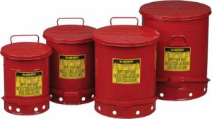 Justrite Kosz na odpady łatwopalne i zaolejone czyściwo szmaty - atesty FM / UL poj. 53L Kosz na odpady łatwopalne i zaolejone czyściwo szmaty - atesty FM / UL poj. 53L 2