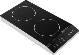 Płyta wolnostojąca Royal Catering Kuchenka płyta indukcyjna nastawna 2 pola grzewcze śr. 26 cm LED 1800 W Kuchenka płyta indukcyjna nastawna 2 pola grzewcze śr. 26 cm LED 1800 W 4