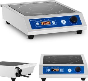 Płyta wolnostojąca Royal Catering Kuchenka płyta indukcyjna przenośna 1 pole grzewcze śr. 26 cm LED 3500 W Kuchenka płyta indukcyjna przenośna 1 pole grzewcze śr. 26 cm LED 3500 W 1