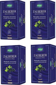 Big Active BELiN Herbata owocowa o smaku czarnej porzeczki Zauberer kopertowana - 4szt 2