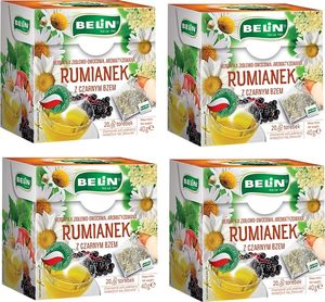 Big Active BELiN Herbata ziołowa rumianek czarny bez - 4szt 2