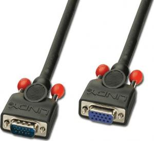 Kabel Lindy D-Sub (VGA) - D-Sub (VGA) 1.5m czarny 1