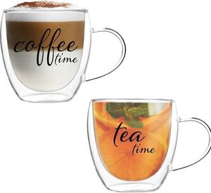 Szklanki termiczne 200 ml z uchem 2szt Coffe & Tea Time 1