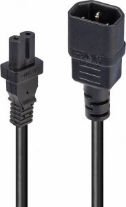 Kabel zasilający Lindy Lindy 30311 Przedłużacz zasilający IEC C14 - IEC C7 - 1m 1